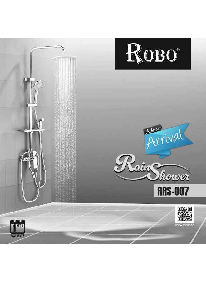 ROBO Premium Rain Shower System RRS-007 | Luxury Modern Handheld & Smart Control | High-End Bathroom Fixture  - Image 1