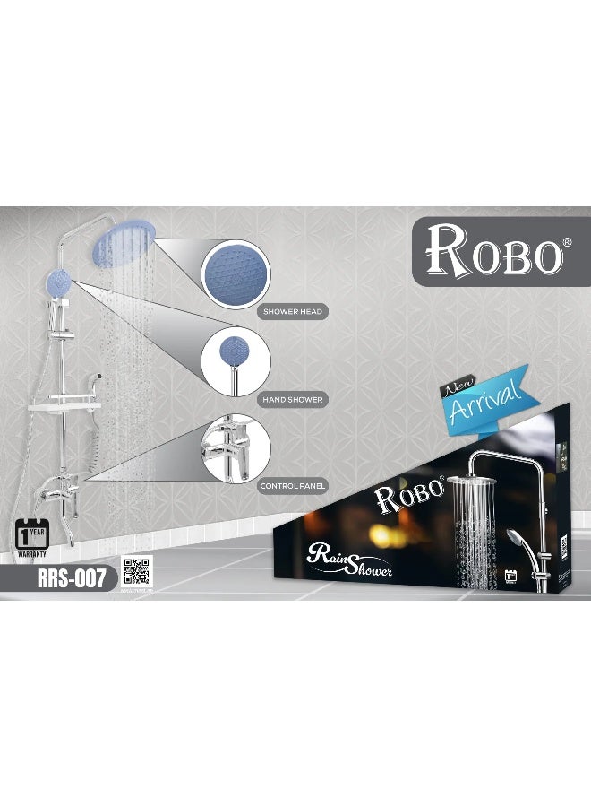 ROBO Premium Rain Shower System RRS-007 | Luxury Modern Handheld & Smart Control | High-End Bathroom Fixture  - Image 2