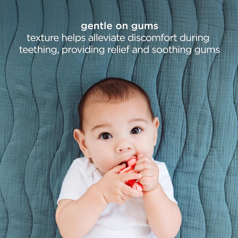 Ubbi Joinibble Teether for Babies FoodGrade Platinum Silicone Soothes Teething and Massages Gums BPA and PVCFree 5 Pack - Image 4