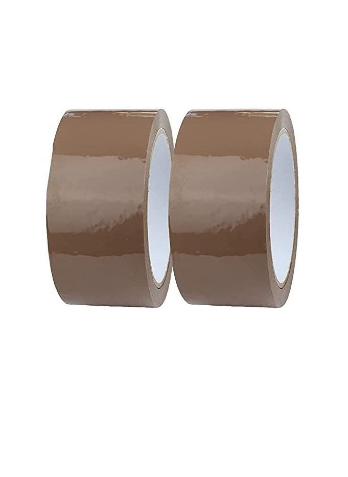 ROBUSTLINE Robustline Brown Packaging Tape 2 Inch for Parcels and Boxes - This Brown Packing Tape Provides a Strong, Secure and Sticky Seal for Your Cardboard Boxes and for Moving House (50 YRD). (8)  - Image 1