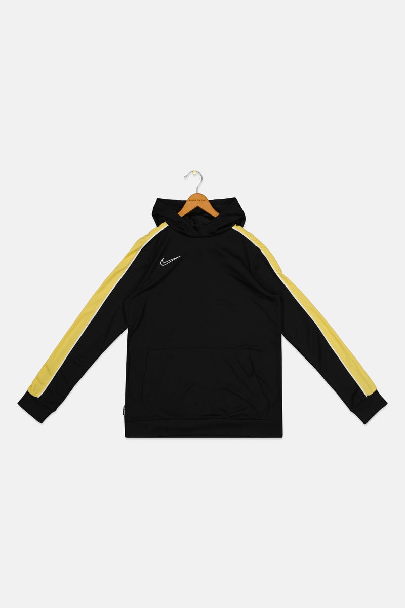 Nike هودي تدريب بأكمام طويلة مع غطاء للرأس للأولاد، أسود - Image 2