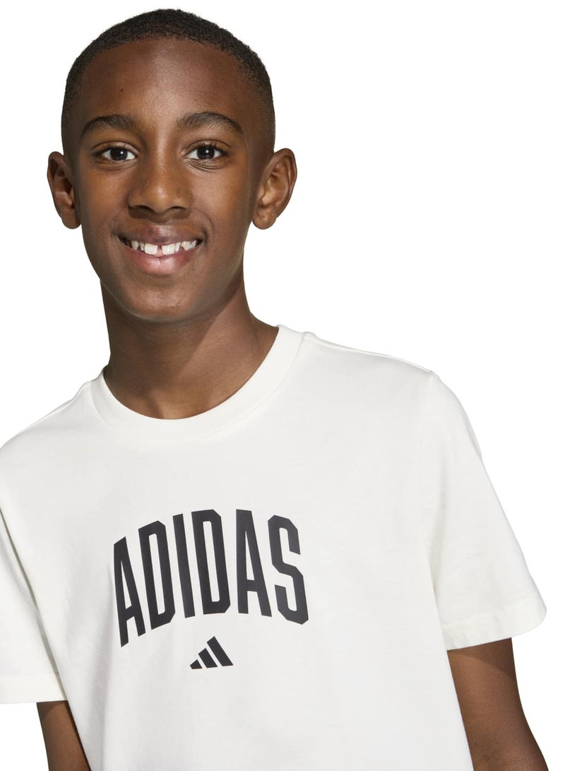 Adidas Collegiate Graphic T-Shirt Junior - Image 4