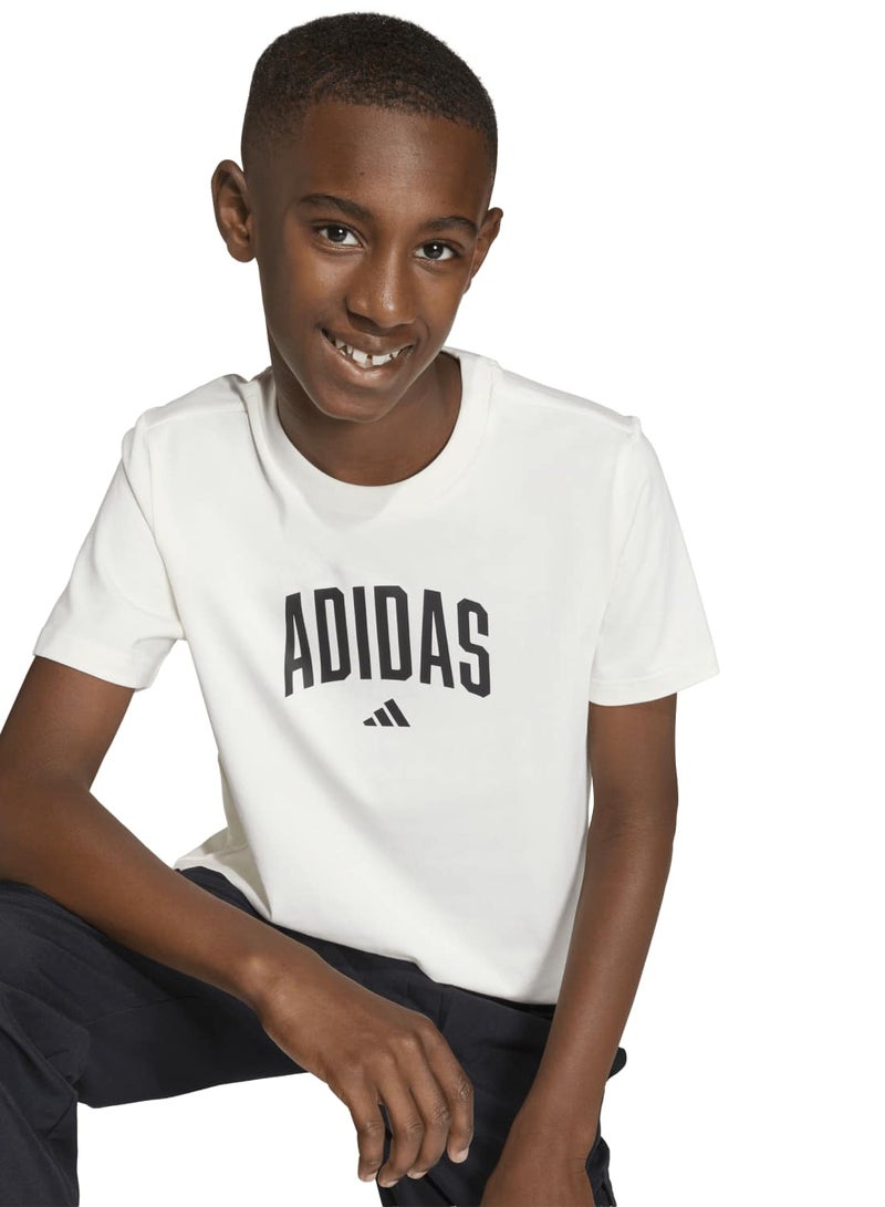 Adidas Collegiate Graphic T-Shirt Junior - Image 5