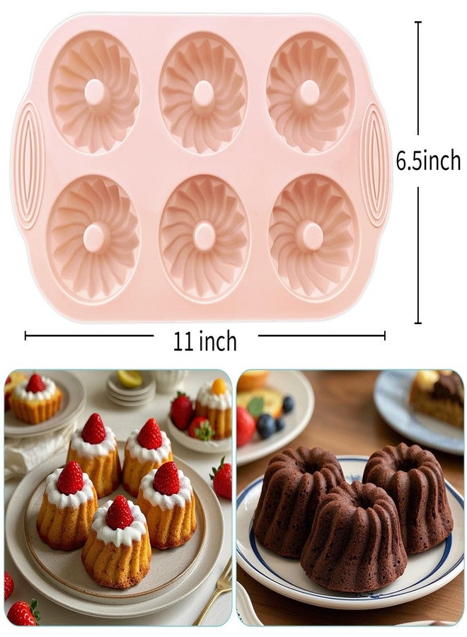 UOUYOO 2 Pcs silicone cake pan nonstick mini pans for baking cupcakes, donuts, chocolate muffins, brownies, jelly - Image 5