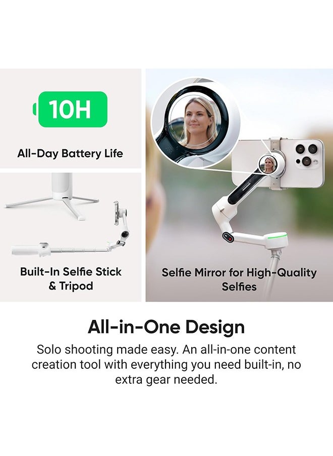Insta360 Flow 2 Pro Creator Kit Summit White  - Image 5