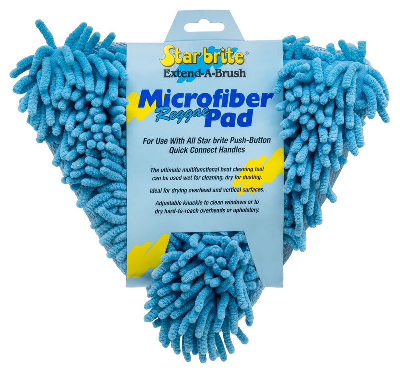 STAR BRITE Reggae WetDry Pad Super Absorbent Microfiber for Boat Car RV ScratchFree Cleaning with Articulated Base 040128 - Image 2