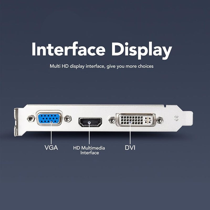 4GB DDR3 128bit Low Power Single Fan Graphics Card DirectX 12 Multi Port GPU for ITX SFF PC - Image 4