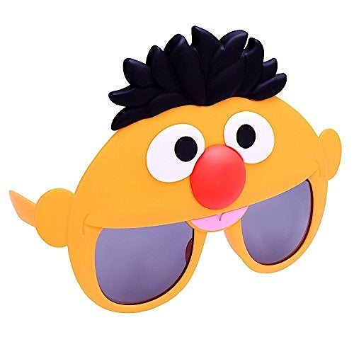 Sun-Staches SunStaches Sesame Street Official Ernie Sunglasses Costume Accessory UV 400 One Size Fits Most - Image 1