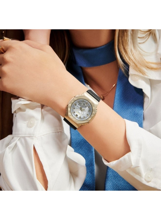 جي شوك ساعة نسائية ستانلس ستيل تناظرية رقمية -- - . مم - Image 4