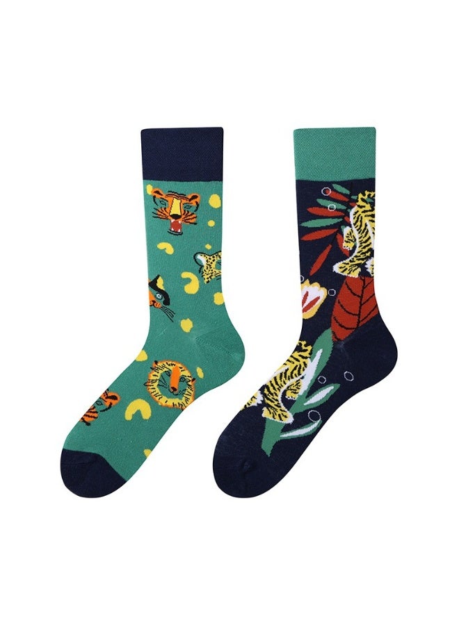 KUYING Fashion Anti Slip Breathable Sports Socks Three Piece Set 