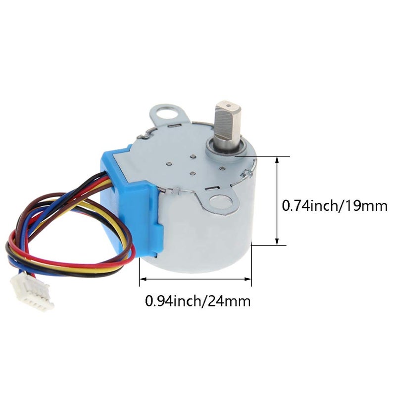 Fielect 24BYJ48 DC 5V Reduction Stepper Motor Micro Reducer Stepping Motor 4-Phase 5-Wire 1Pcs - Image 2