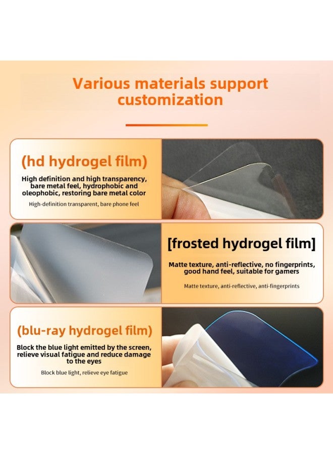 Applicable To Apple 16e/proMax HD Mobile Phone Front And Rear Protective Film Film Artifact Version Full Screen Tpu Hydraulic Film-Color:1 Frosted Hydrogel Film With Edges And Rear Membrane* Artifact Model-Size:Apple 16pro (bare Film)  - Image 5