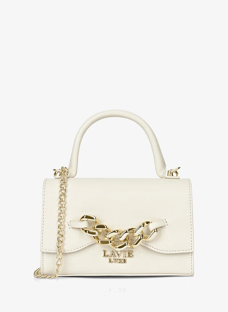 Lavie Luxe Women's Chain26 Flap Sling (Off White)