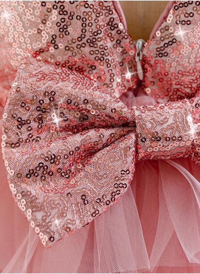 Take Two Sequin Tulle Party Dress  - Image 5