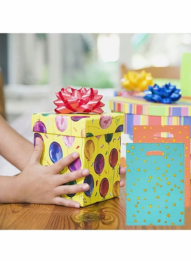 50 Pcs Gift Bag Kids Party Favors Bags Candy Snack Creative Gift Bag Star Pattern Packaging Bag in 5 Colors for Birthdays New Years Graduations Anniversaries Baby Showers - Image 5