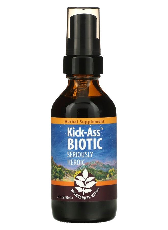 WishGarden Herbs - Kick-Ass™ Biotic Seriously Heroic 2 fl oz (59 ml) - Image 1