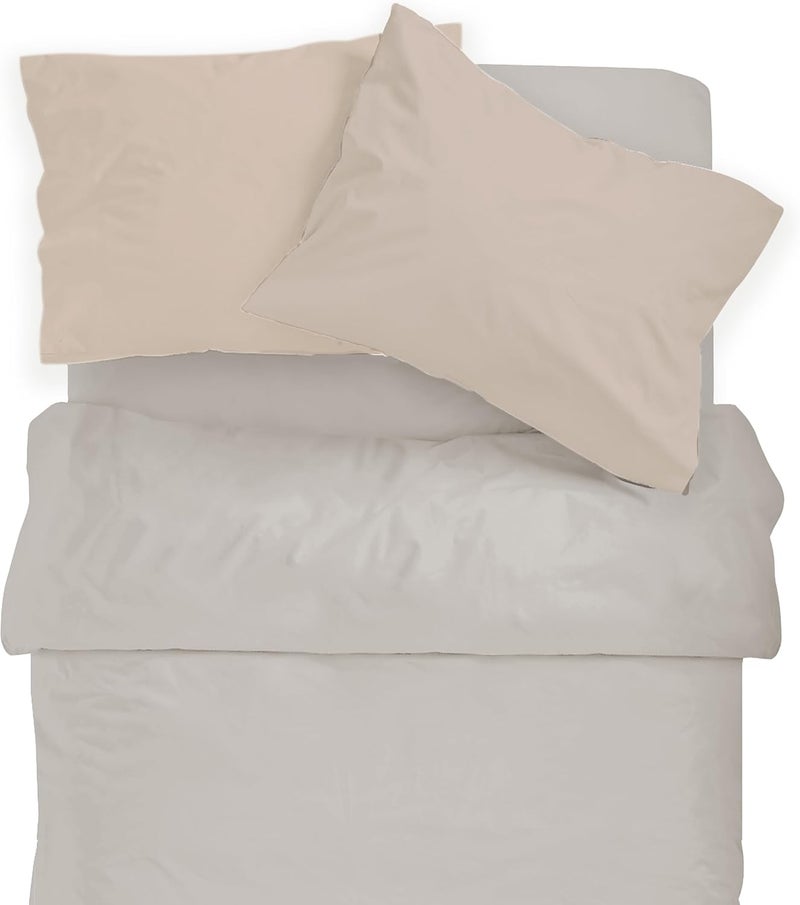 MakeMake Organics Organic Toddler Pillowcase (Set of 2) GOTS Certified Organic Cotton Toddler Pillowcase 14x19 Pillows Boys (Solid Taupe, 14x19) - Image 2