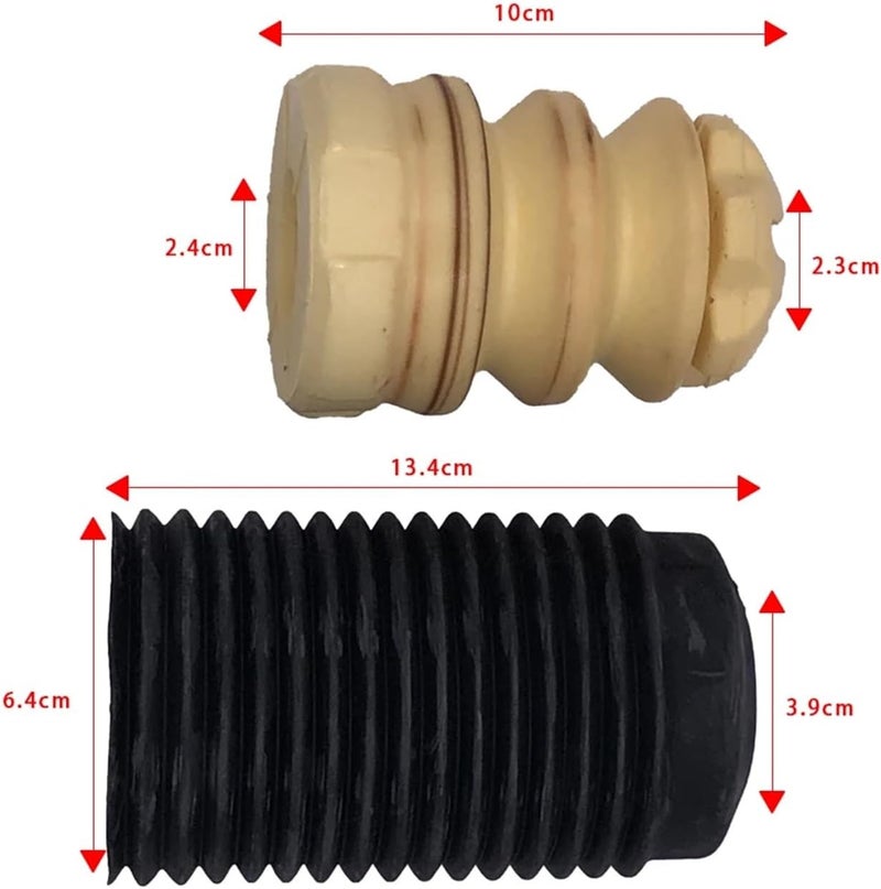 DEMULAX Car Front Shock Absorber Buffer Rubber Boot Set - Image 2