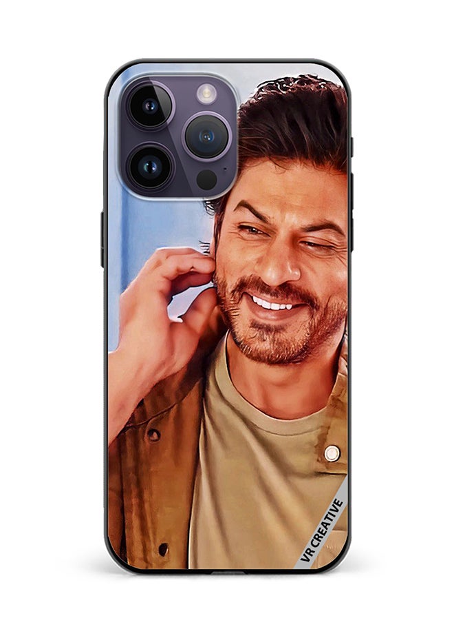 VR CREATIVE Protective Case Cover For Apple iPhone 16 Pro Max Bollywood Actor Shahrukh Khan Design Multicolour