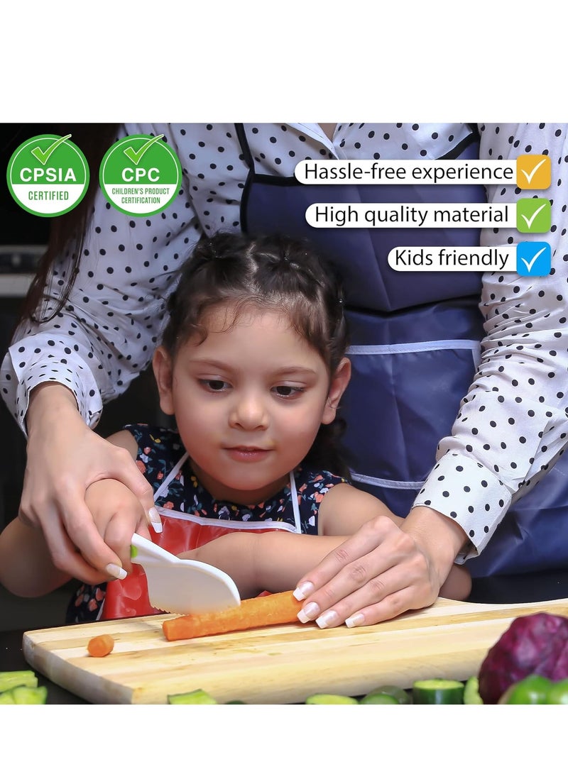 Montessori Kitchen Tools for Toddlers-Kids, Kid-Safe Kitchen Set, Toddler Kids Knives Kitchen Set for Real Cooking Safe (4pcs) - Image 4