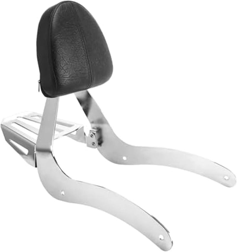 Vuzmode Motorcycle Rear Rack with Detachable Backrest - Image 1