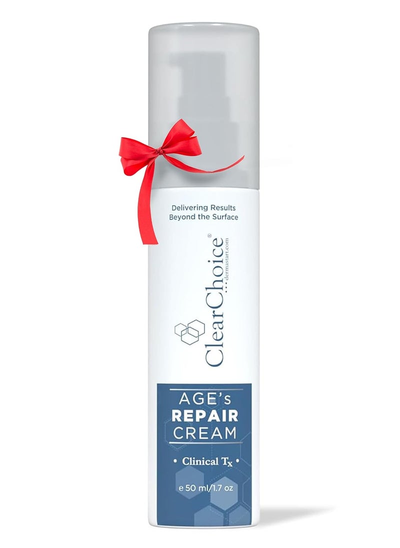clear choice Clear Choice AGEs Repair Cream17oz  Advanced AntiAging Cream for Wrinkles Uneven Tone  Texture Collagen Boosting Peptides Hydrating  Gentle for Sensitive Skin 