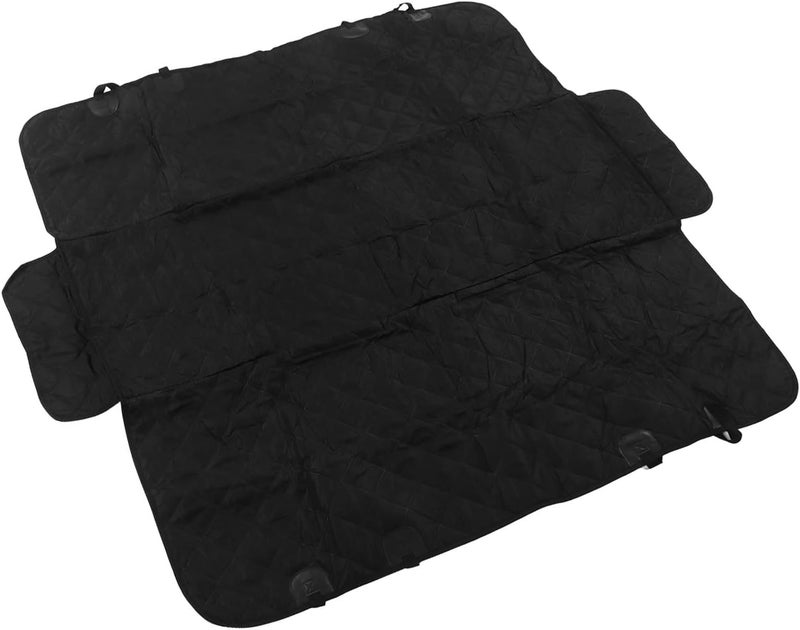 Jeanoko Car Seat Cover Foldable Pet Bridge Platform 59.84x56.3in Breathable Mesh Design for Back Seat Extender, Applicable for Pets - Image 4