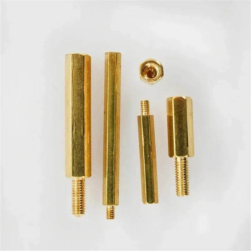 Hex Spacer Nut 45pcs Male-Female Hex Brass Motherboard Standoff for Circuit Board, PCB Board etc(6mm,M3(Head 5mm)) - Image 3