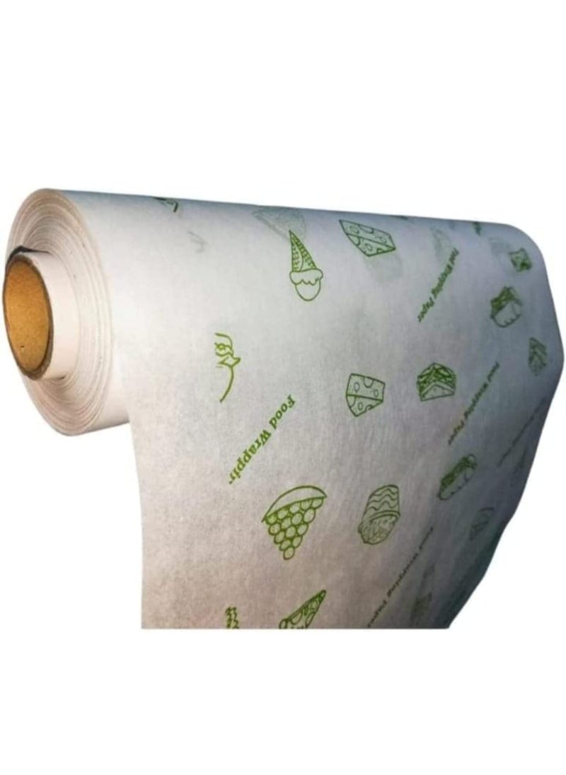 WTHUDA WTHUDA Butter Paper Roll Chapati Wrap Paper foil Burger Wrap Reusable Food Wrap Lunch Box Safe Heavy Duty Butter Paper Roll for Roti Paratha Sandwich Wrap 20 5 Meter  - Image 4