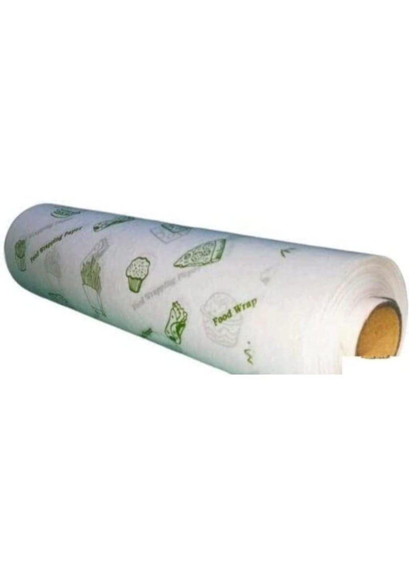 WTHUDA WTHUDA Butter Paper Roll Chapati Wrap Paper foil Burger Wrap Reusable Food Wrap Lunch Box Safe Heavy Duty Butter Paper Roll for Roti Paratha Sandwich Wrap 20 5 Meter  - Image 1