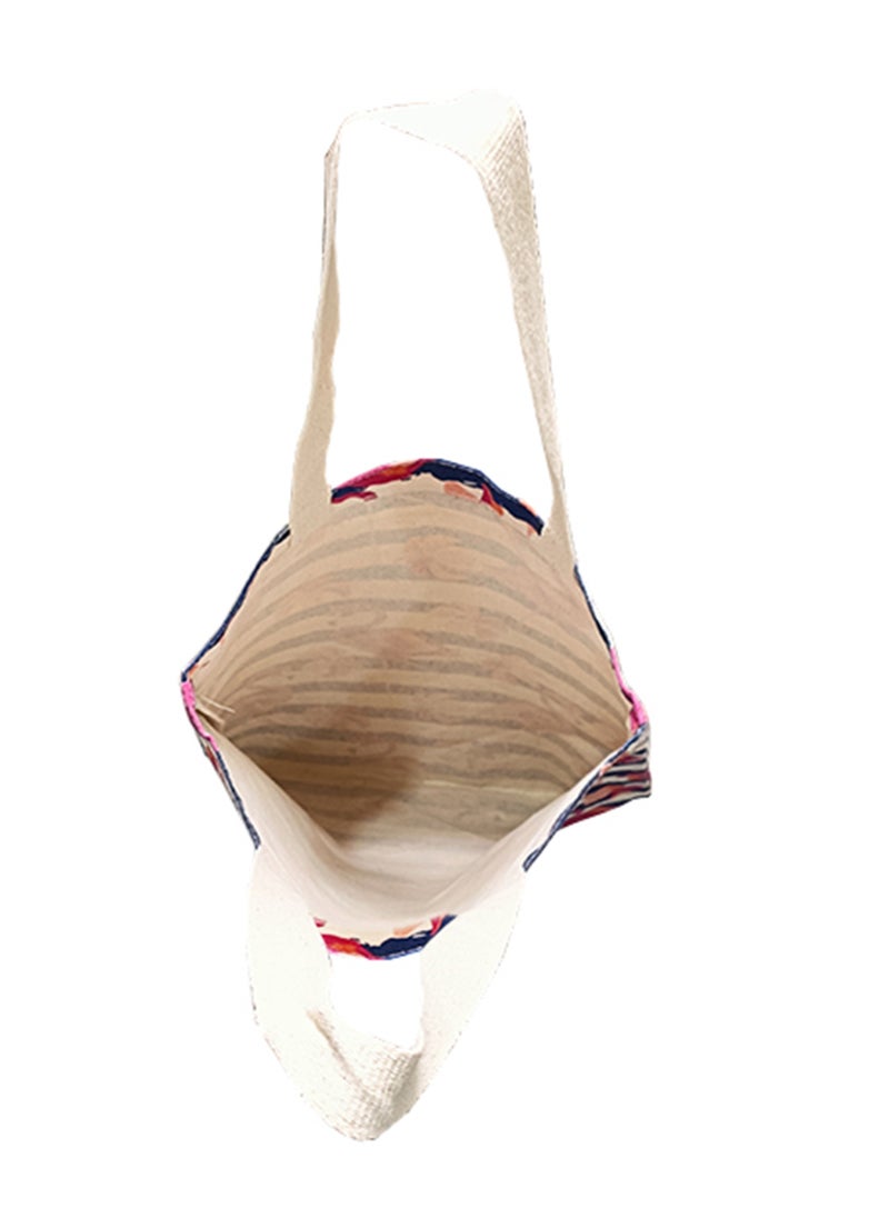 earthbags - Sustainable Cotton Canvas Printed Tote Bag with Soft Cotton Tape Handles - Image 1
