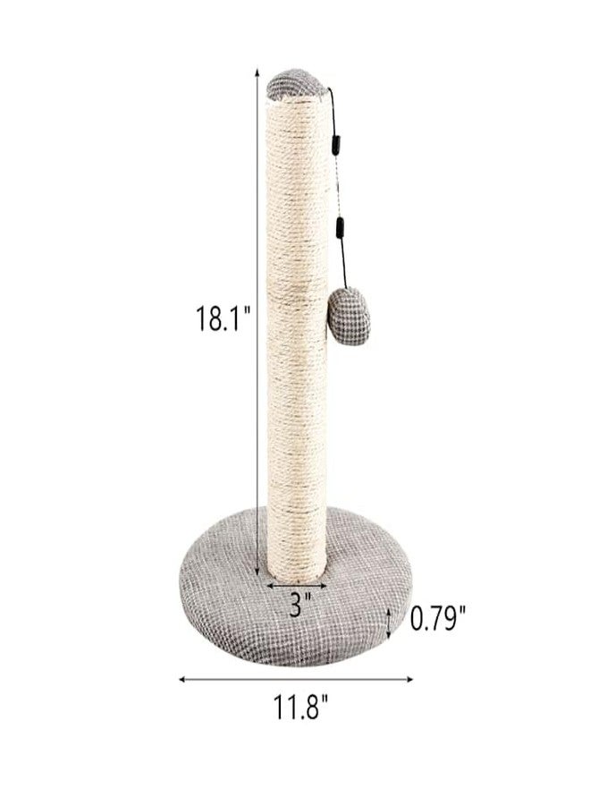 EveryYay Sisal Cat Scratching Post Grey 18.75" H - Image 3