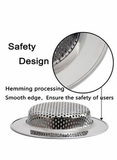 Excefore Kitchen Sink Strainer Stopper Kit, Anti Clogging Garbage Disposal Stopper, 4.5 Inch Stainless Steel Sink Drain Strainer - Sink Plug for Standard 3-1/2 Inch Kitchen Sinks 2 PCS  - Image 2