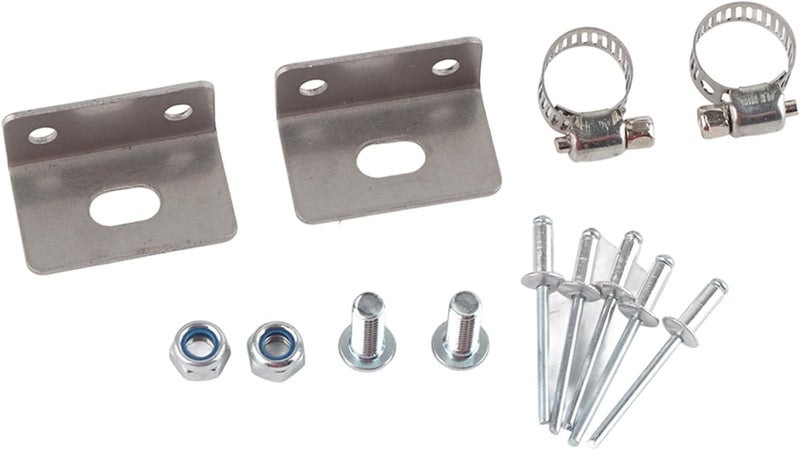 2x10in Overflow Tank Can, Polished Stainless Steel Coolant Radiator Reservoir 14oz, Durable Spill Tank with Mounting Brackets for Hot Rods and Classic Engines - Image 3
