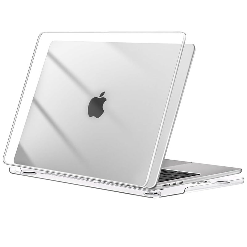 HASTHIP® Laptop Case Cover for New MacBook Air 13.6 Inch M4 A3240 M3 A3113 M2 A2681 Retina Display&Touch ID 2025 2024 2022 Mac Book 13.6 Inch Case for Apple Clear Plastic Hard Shell Cover Protective - Image 1