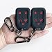 Autobase Silicone Chevrolet Key Fob Cover 2Pc 2023 2022 2021 2020 2019 GMC Sierra Chevy Silverado 1500 2500HD 3500HD 5 Button Remote Protector Chevy Key Fob Cover Protective Shell Replacement Black - Image 2
