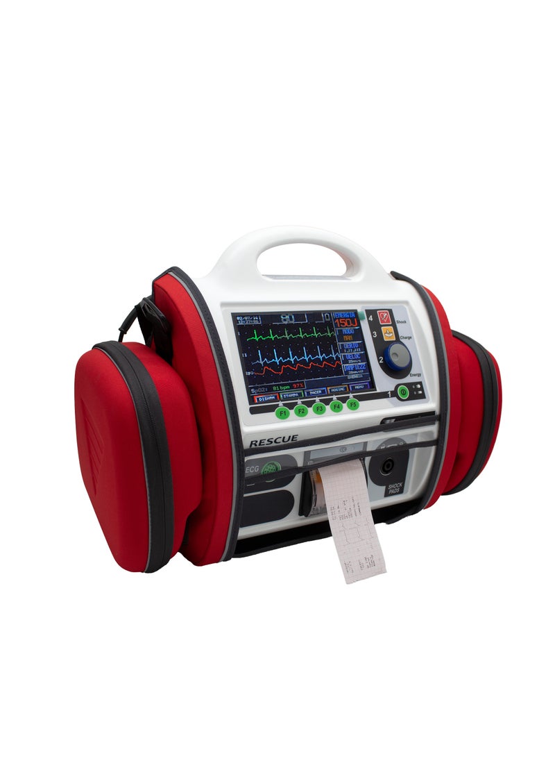 ABRONN - DEFIBRILLATOR RESCUE LIFE 7 - Advanced Made-in-Italy AED with 7" Color TFT Display, Auto-Test Mode, 5-Hour Battery, Multi-Lead ECG, AED & Advisory Modes, IP54 Rated for Harsh Conditions - Image 1