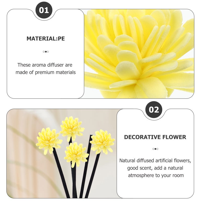 100pcs Simulated Flower Aromatherapy Diffuser Household Fragrance Diffuser Desktop Flower Decoration - Image 2