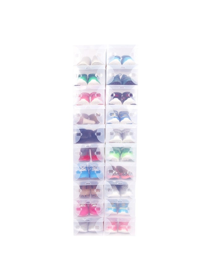 Shoe Box Organizer White 33X20X12cm - 10 Piece  - Image 1
