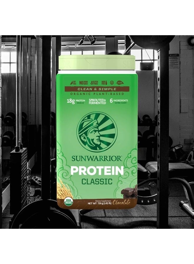 Sunwarrior مسحوق بروتين الأرز البني مع BCAA والأحماض الأمينية مشروب بروتين الأرز الخام خالي من الغلوتين منخفض الكربوهيدرات خالي من الألبان | مسحوق بروتين الأرز البني الكلاسيكي المنبت بنكهة الشوكولاتة 750 جرام من صن وورير - Image 4