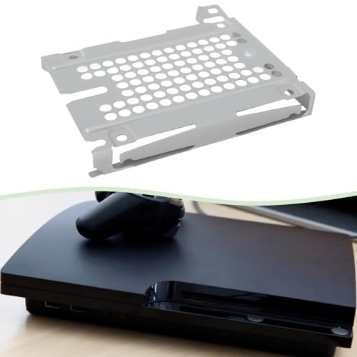 ECSiNG 1pc Hard Drive Caddy Hard Disk Drive Mounting Bracket Kit HDD Mount Tray Holder with Screws Compatible with PlayStation3 Slim Compatible with PS3 Slim - Image 3