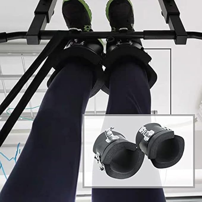 rayihni Anti Gravity Boots Inversion Hang Up Boots Inversion Boots Gravity Compression Relief Exercise Recovery Compression Relief And Fitness With 2 Gravity Hook - Image 5