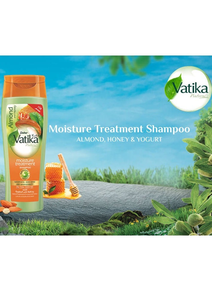 VATIKA Vatika Naturals Moisture Treatment Shampoo Almond & Honey 360 ML  - Image 2
