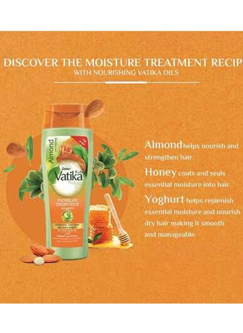 VATIKA Vatika Naturals Moisture Treatment Shampoo Almond & Honey 360 ML  - Image 4
