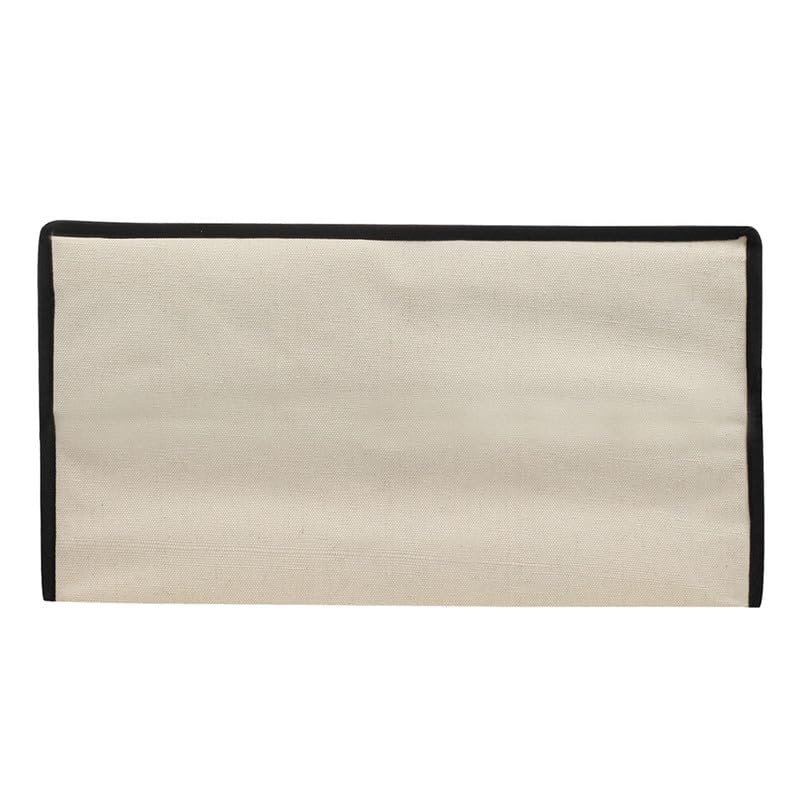 SHIBUI Canvas Reinforced Cotton Handles with Multipurpose Clothes Storage Organizer & Grocery vegetable shopping and Covers Zip Bags. (Black, Pack of 2) - Image 5