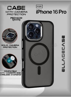 Stylish Case for iPhone 16 Pro, Solid Camera Protection, Shockproof, Enhanced Protection, Compatible with Magsafe and Wireless Charging