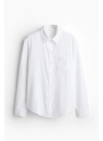 اتش اند ام Linen-blend shirt