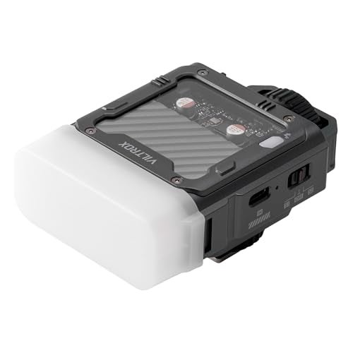 VILTROX TTL Flash for Canon 26Ws 1800mAh On Camera Flash for Canon Rechargeable Small Flashlight for Camera GN16 Mini Flash 1s Recycle Time with Softbox Spark Z3C Gray - Image 3