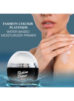 Fashion Colour Platinum Water-based Moisturizer Primer Lightweight Brightens Skin Enhances Glow Non-Greasy Fresh Glowing Skin For Men & Women 45 g  - Image 5