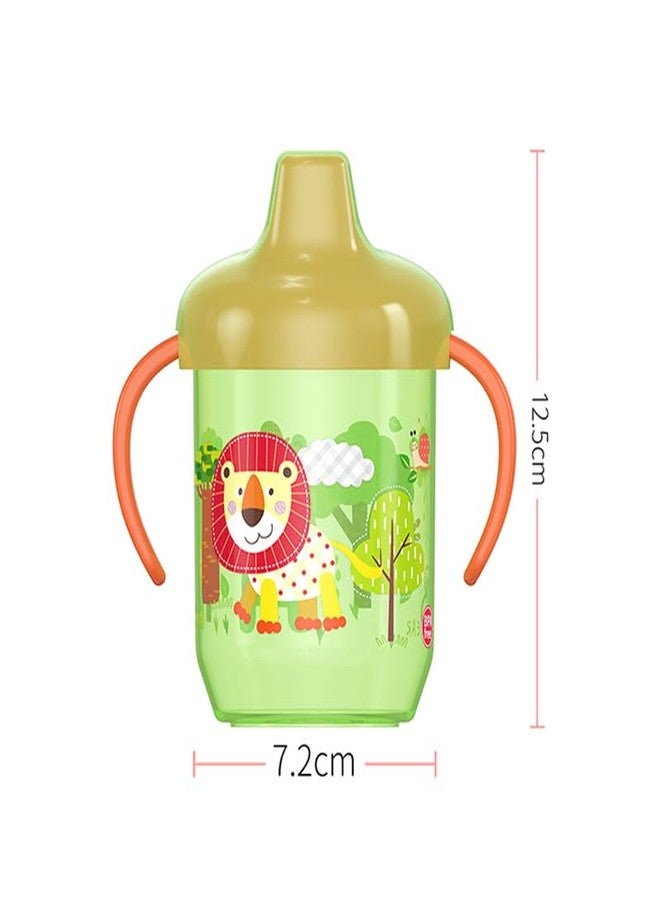 Moppets Orthodontic Baby Leak Proof, Drip Proof Hard Spout Sipper Cup with Lid (10 Ounce, Green) - Image 4